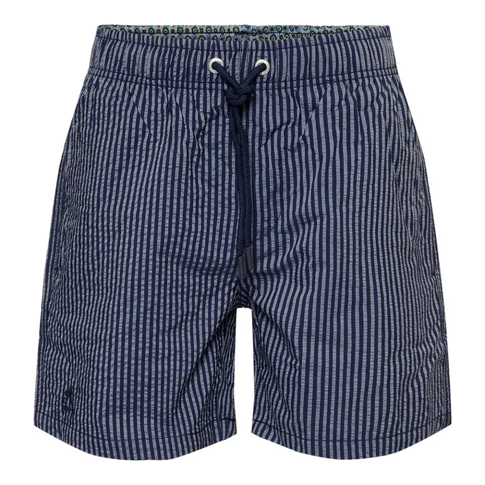 Ramatuelle Baleine Badeshorts Seersucker Streifen