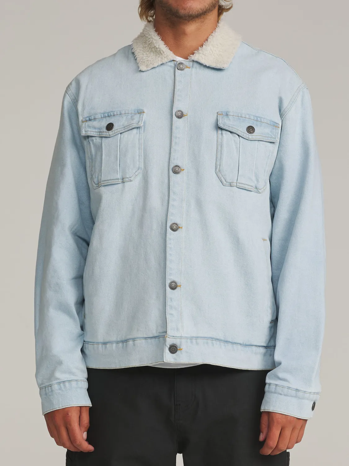 Katin Harris Denim Jacket mit Sherpa-Futter
