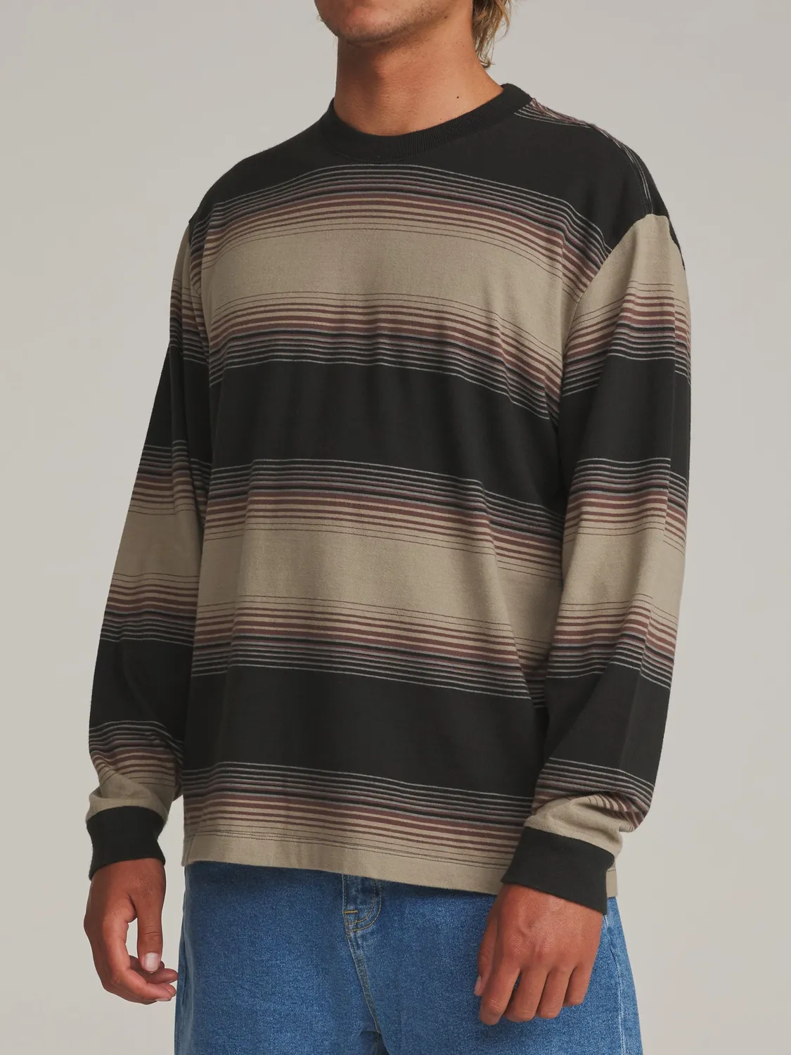 Katin Sunset Box Fit Longsleeve gestreift aus Jersey
