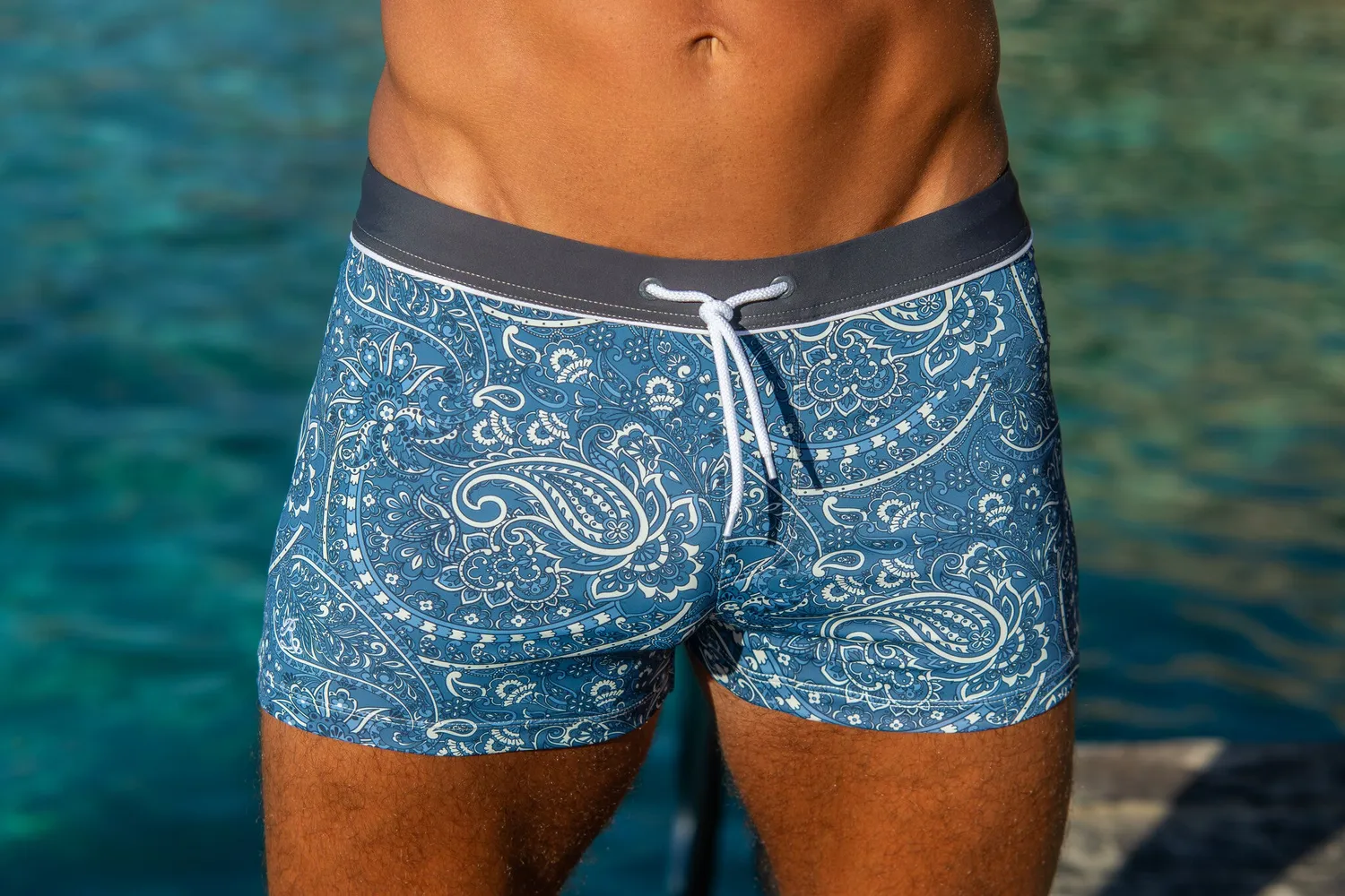Ramatuelle Palau Swim Trunks eng Paisley recycelt