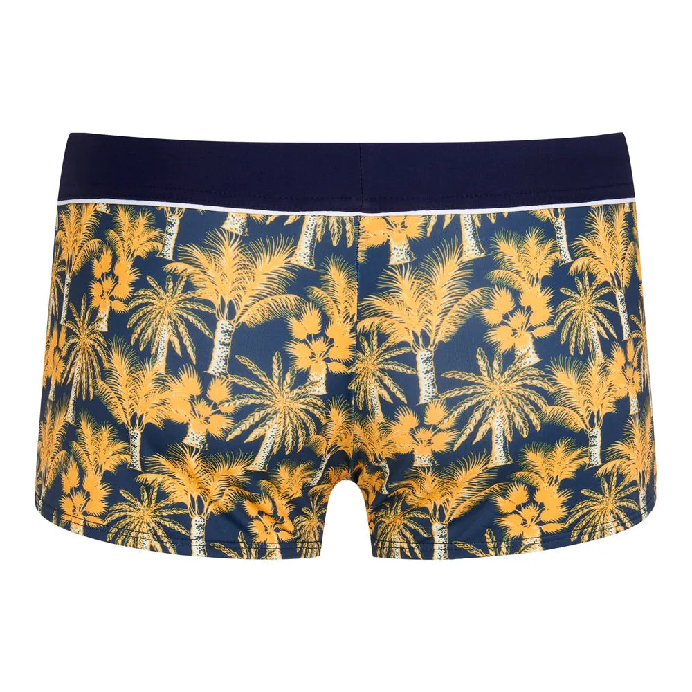 Ramatuelle Beachwear Gaya Square Cut Herren Badehose Palmen